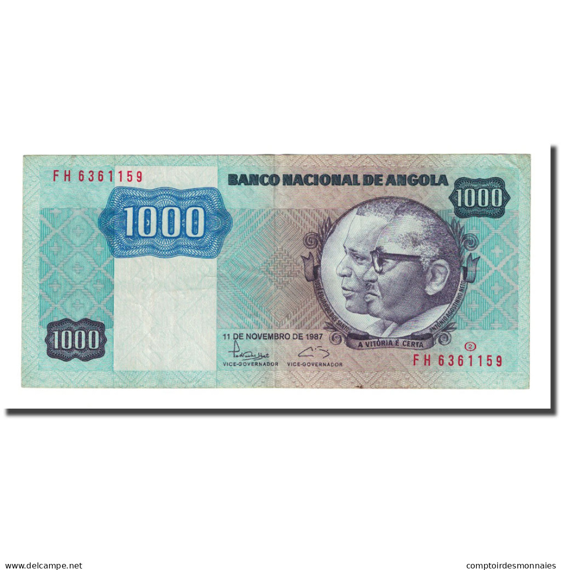 Billet, Angola, 1000 Kwanzas, 1987-11-11, KM:121b, SUP - Angola