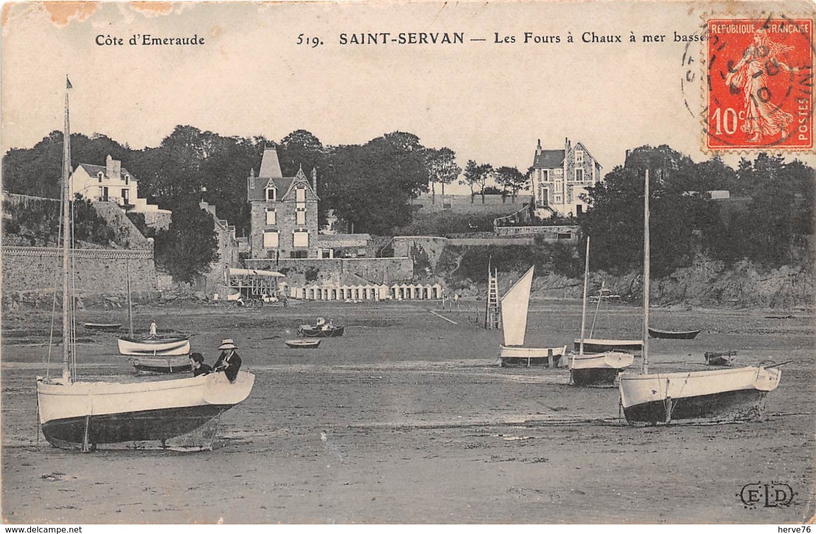 SAINT SERVAN - Les Fours à Chaux à Mer Basse - Saint Servan