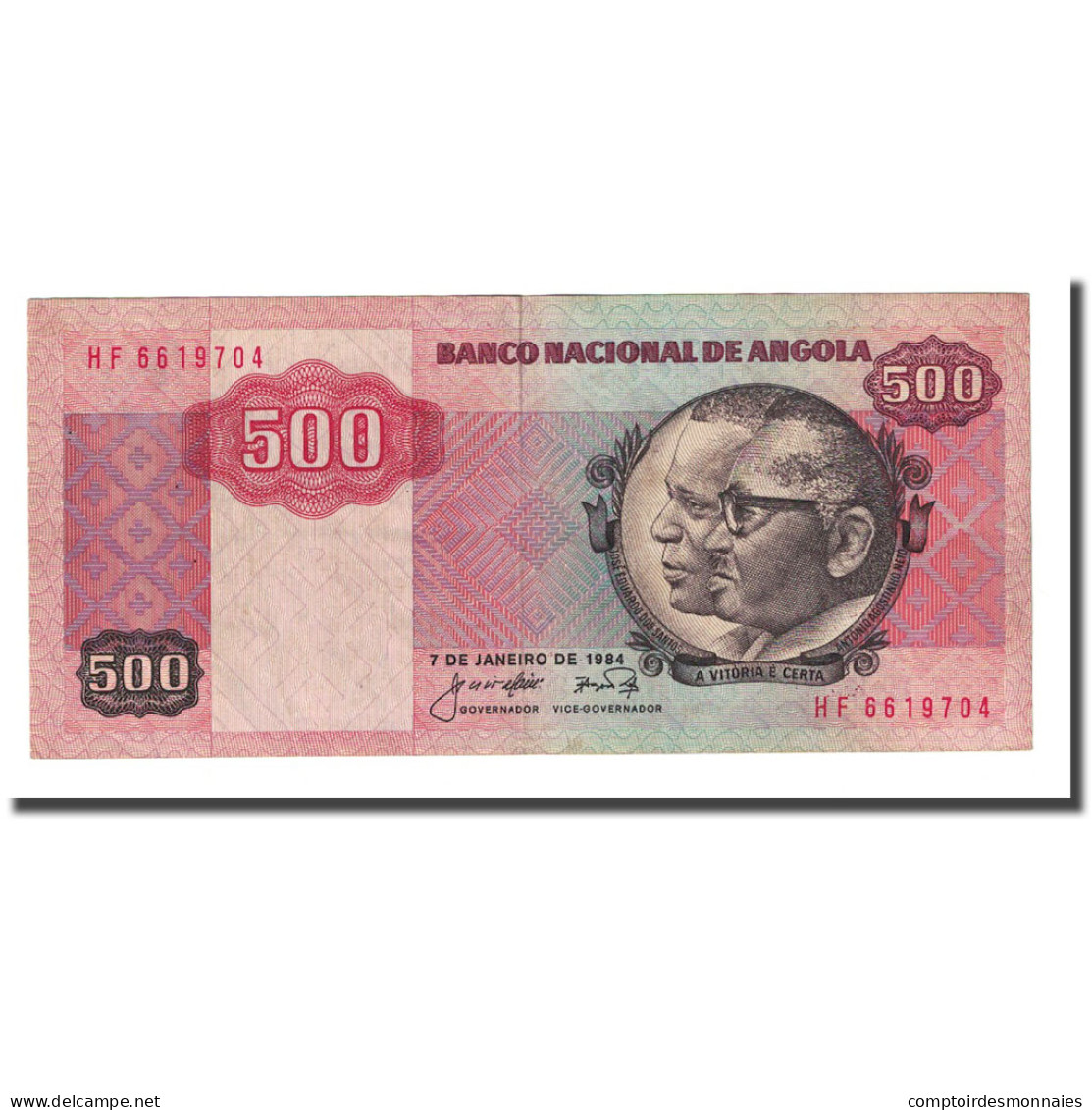 Billet, Angola, 500 Kwanzas, 1984-01-07, KM:120A, TTB - Angola
