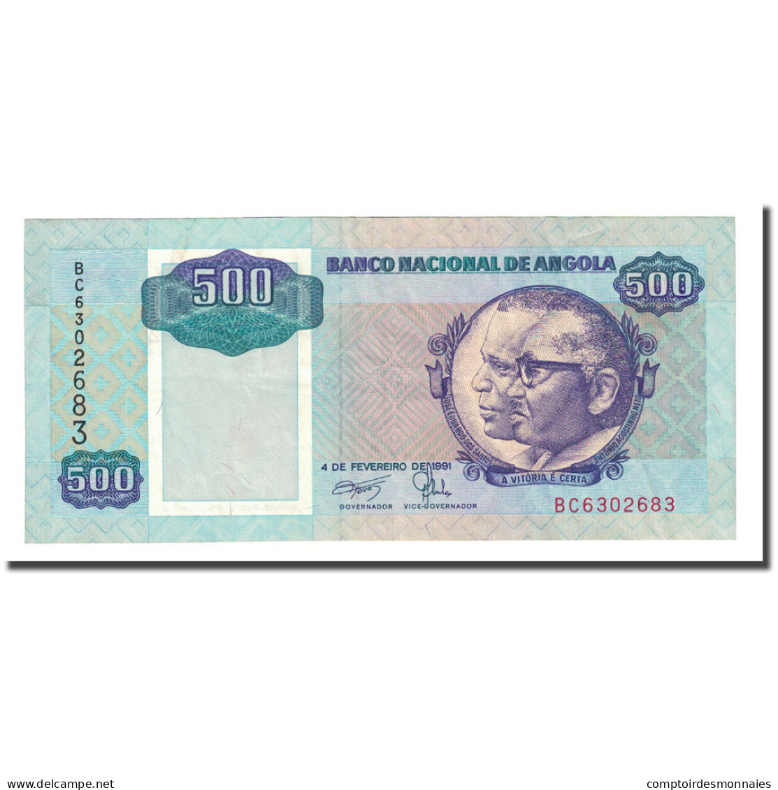 Billet, Angola, 500 Kwanzas, 1991-02-04, KM:128b, SPL+ - Angola