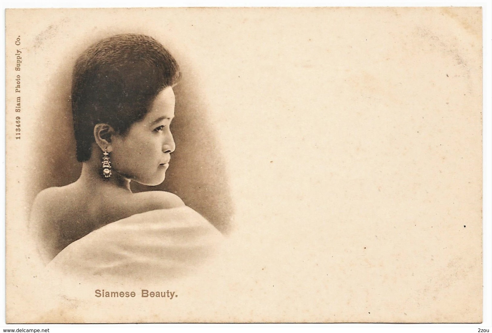 THAILANDE SIAMES GIRL BEAUTY  1905/10 VOIR DOS NON ECRITE BON ETAT - Thailand