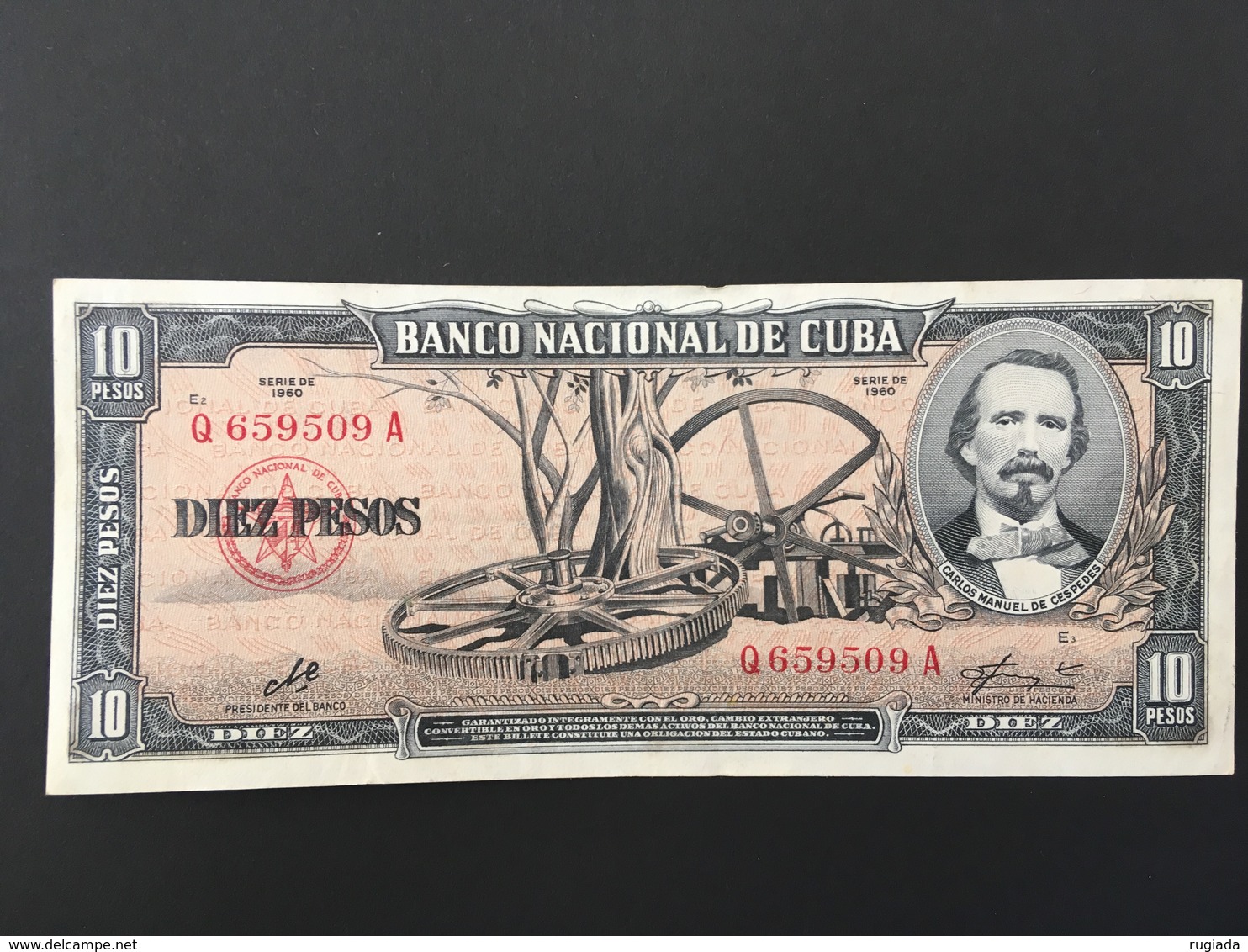 Cuba 10 Pesos 1960 Banknote - Ex Fine/Unc - Cuba