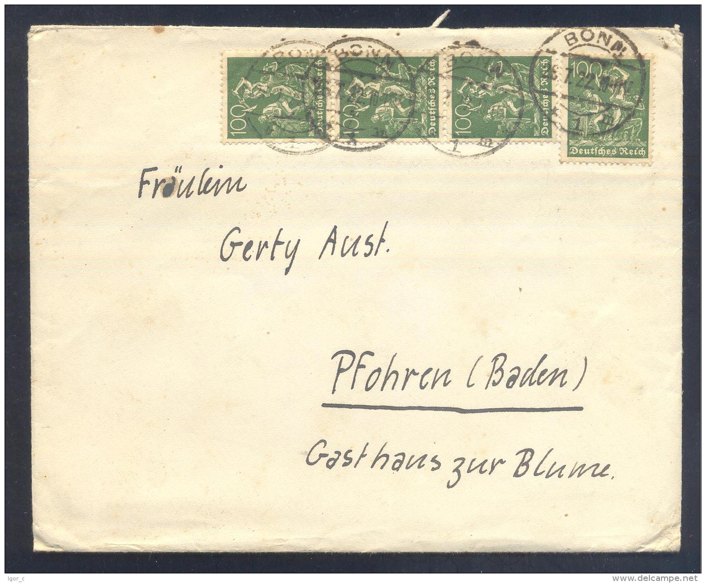 Germany - Deutsche Reich 1920 Cover Folded - Minerals Fosils Mine Mineralien - Minéraux