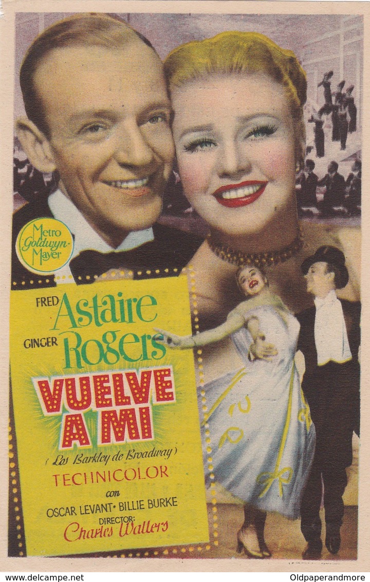 SPAIN ESPAÑA - CINE - FILM - CINEMA - ADVERTISEMENT - VUELVE A MI - FRED ASTAIRE - GINGER ROGERS - Cinema Advertisement