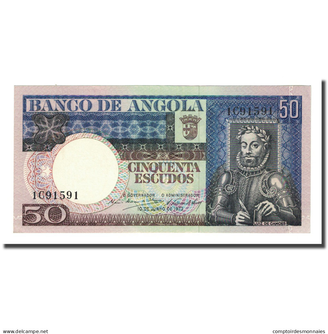 Billet, Angola, 50 Escudos, 1973-06-10, KM:105a, NEUF - Angola
