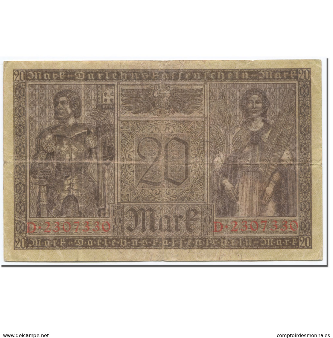 Billet, Allemagne, 20 Mark, 1918, 1918-02-20, KM:57, TB+ - 20 Mark