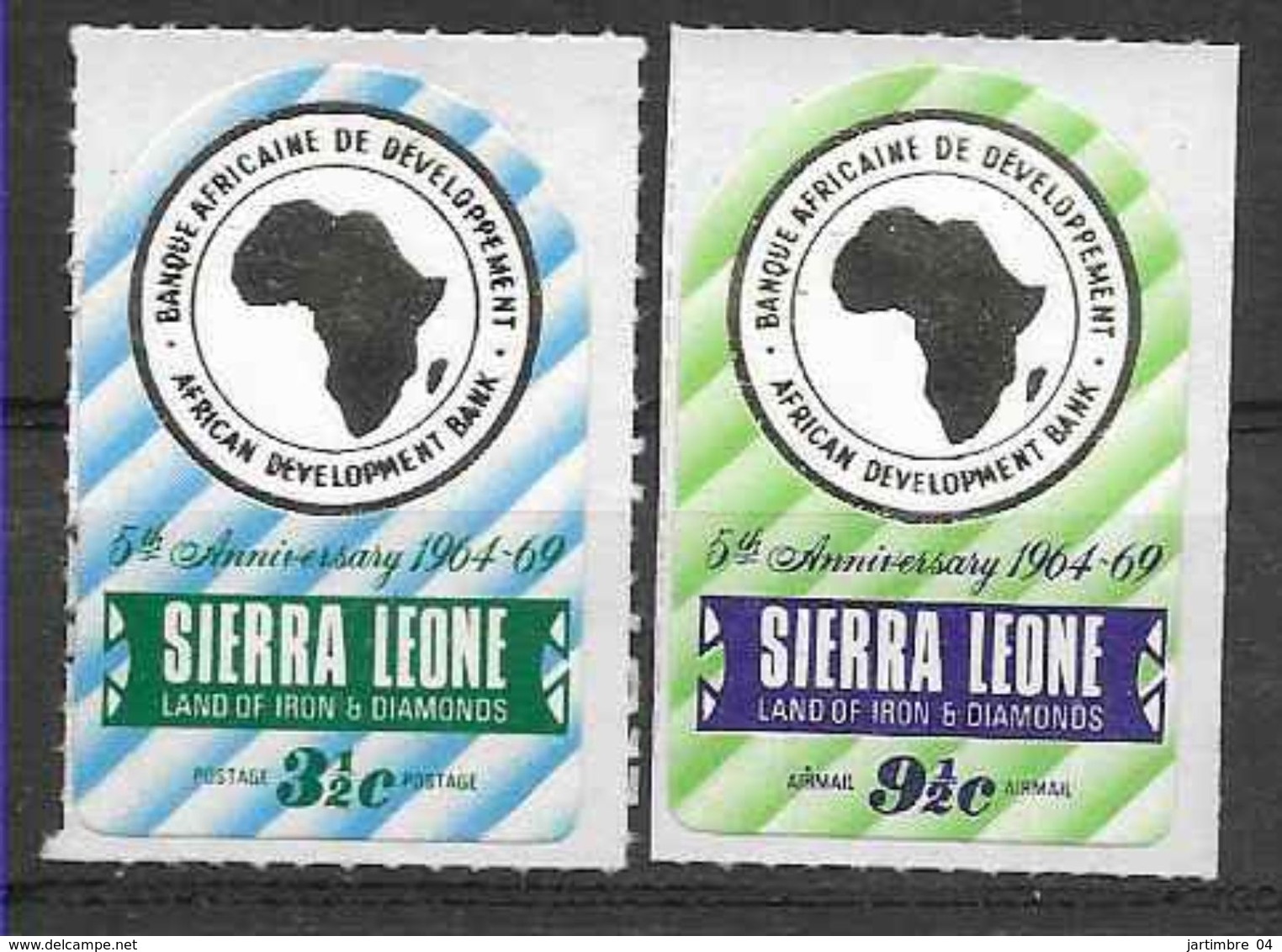 1969 SIERRA LEONE 357A+ PA  90A ** Banque Africaine - Sierra Leone (1961-...)