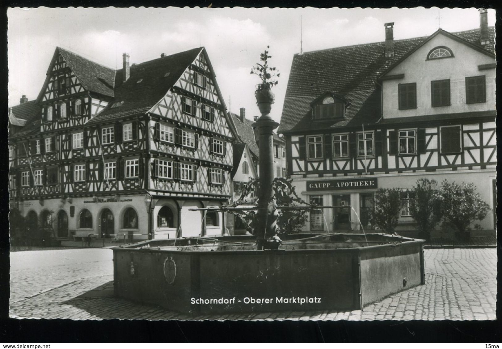 Schorndorf Oberer Marktplatz Gaupp Apotheke 1962 Hermann - Schorndorf