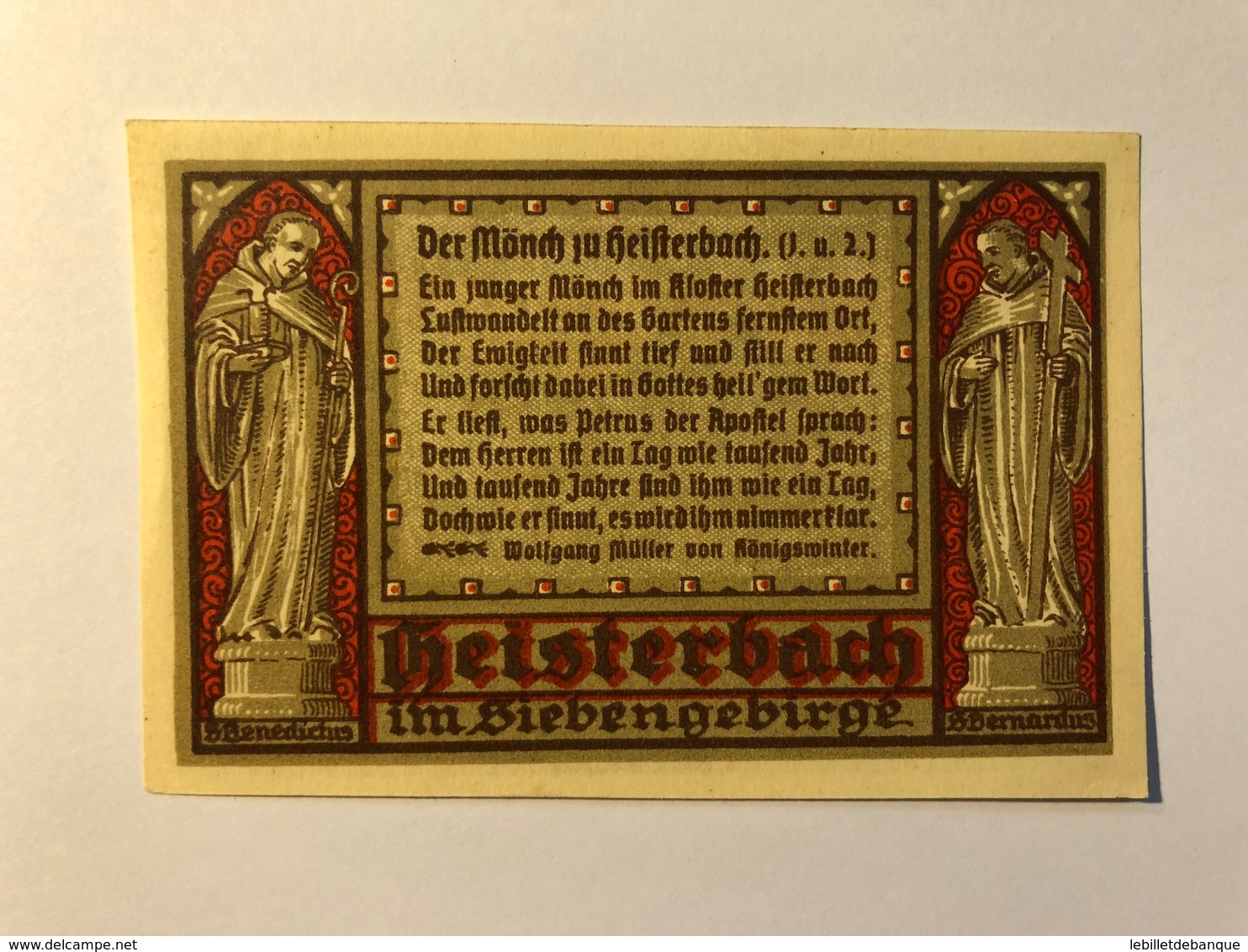 Allemagne Notgeld Heisterbach 50 Pfennig - Collections