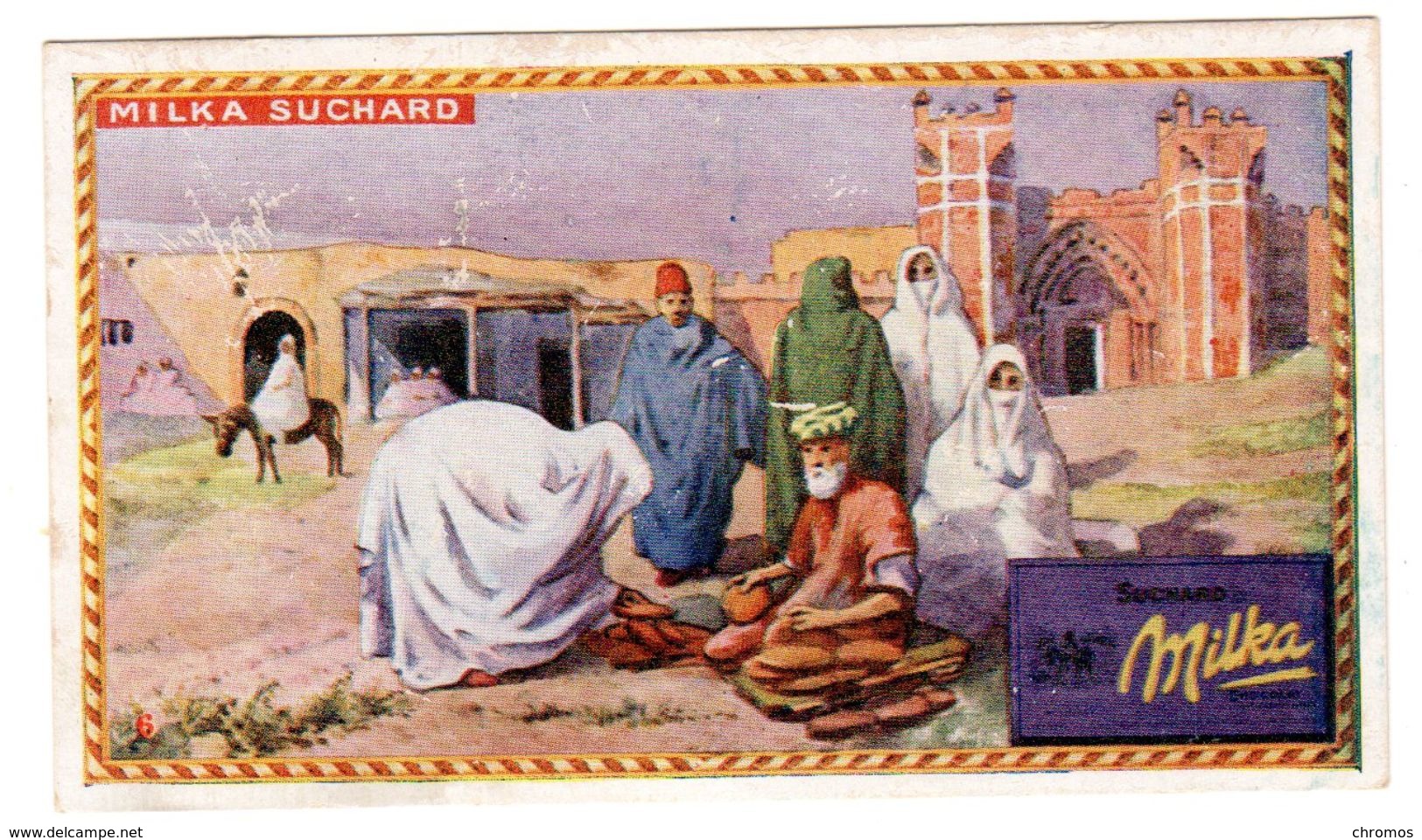 Rare Chromo Suchard, Serie 300 / 6, En Egypt, Nil, Arabie, Orient, Mosquée - Suchard