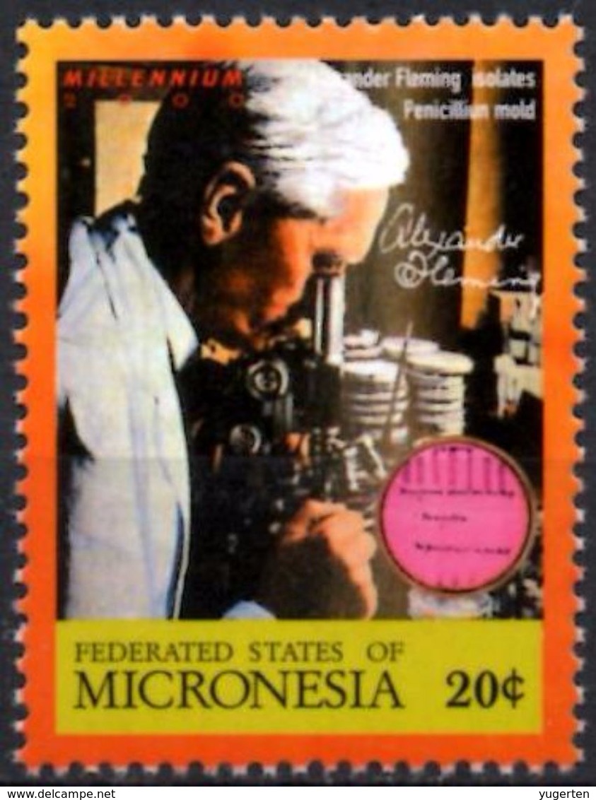 MICRONESIA MNH** - Neuf Mint - Fleming Microscopio Microscope Mikroskop Biology Medicine Pharmacology Science - Medizin