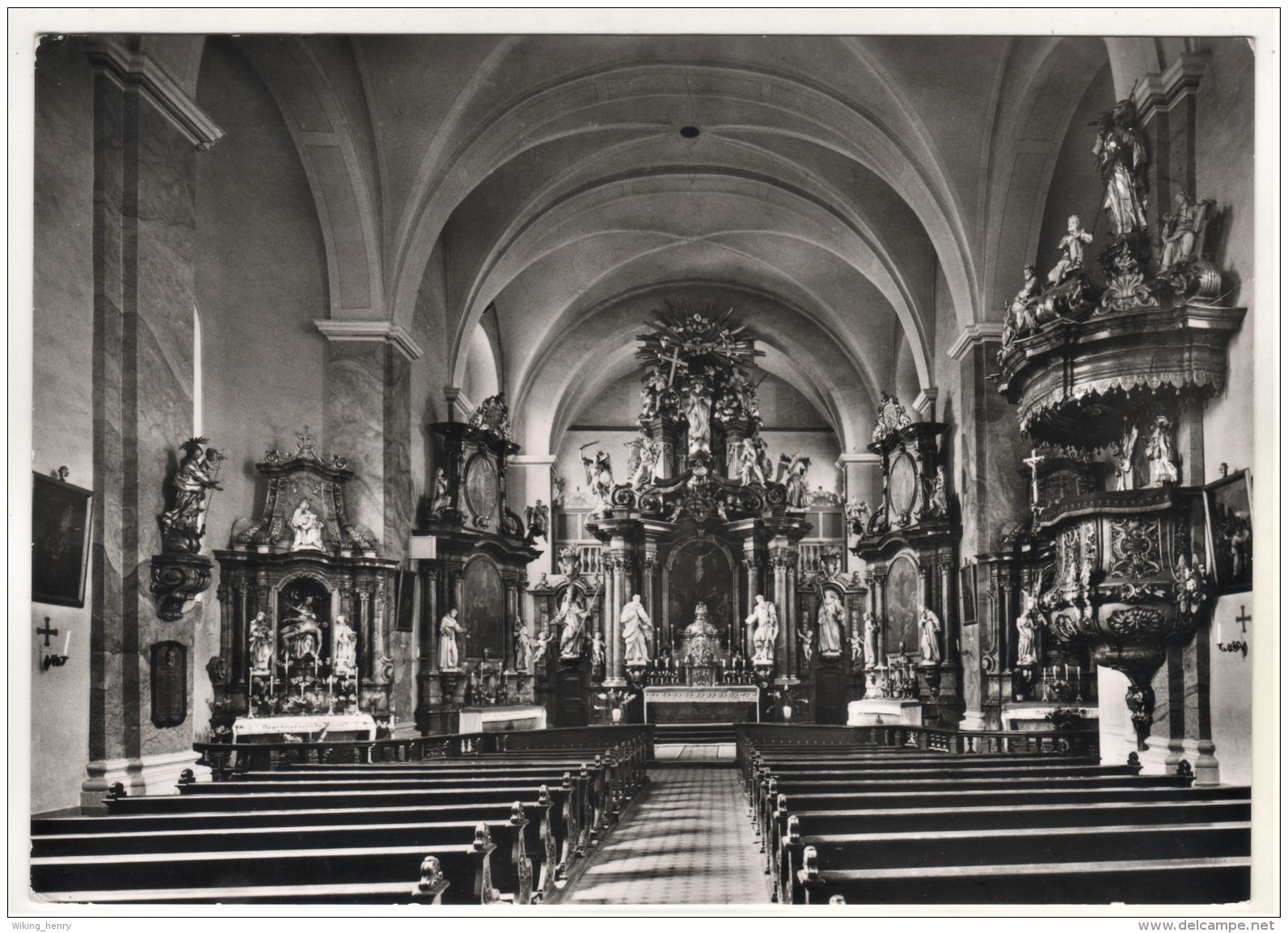 Bad Soden Salmünster - S/w Innenansicht Der Katholischen Kirche - Main - Kinzig Kreis