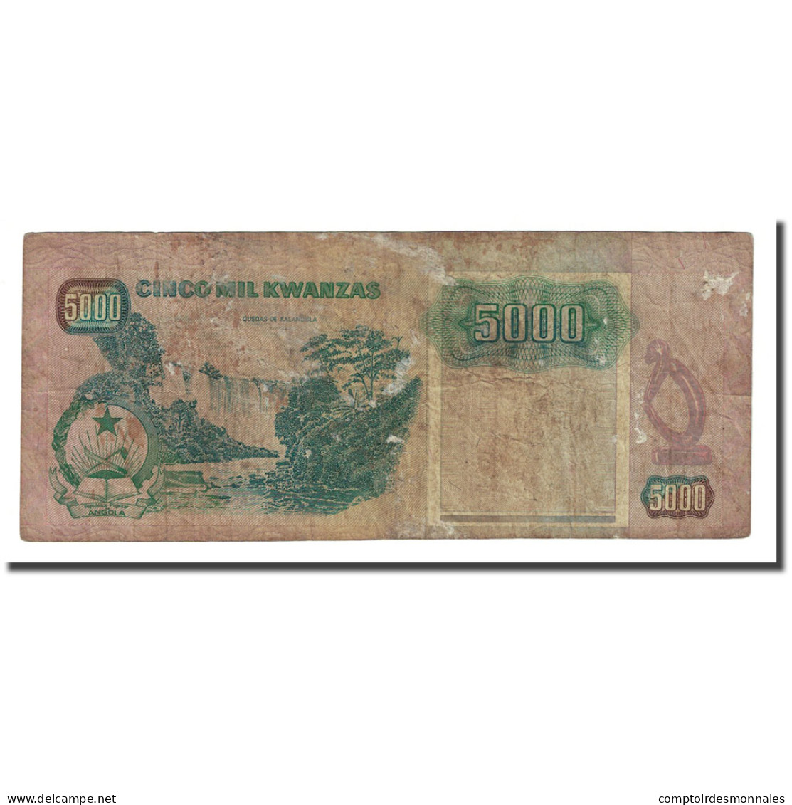 Billet, Angola, 5000 Kwanzas, 1991-02-04, KM:130b, TB - Angola
