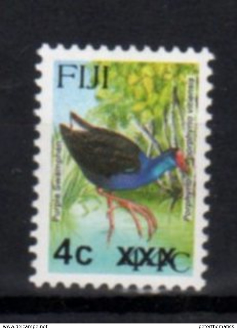 FIJI, MNH, BIRDS, OVERPRINTS, 4c ON 44c - Other & Unclassified