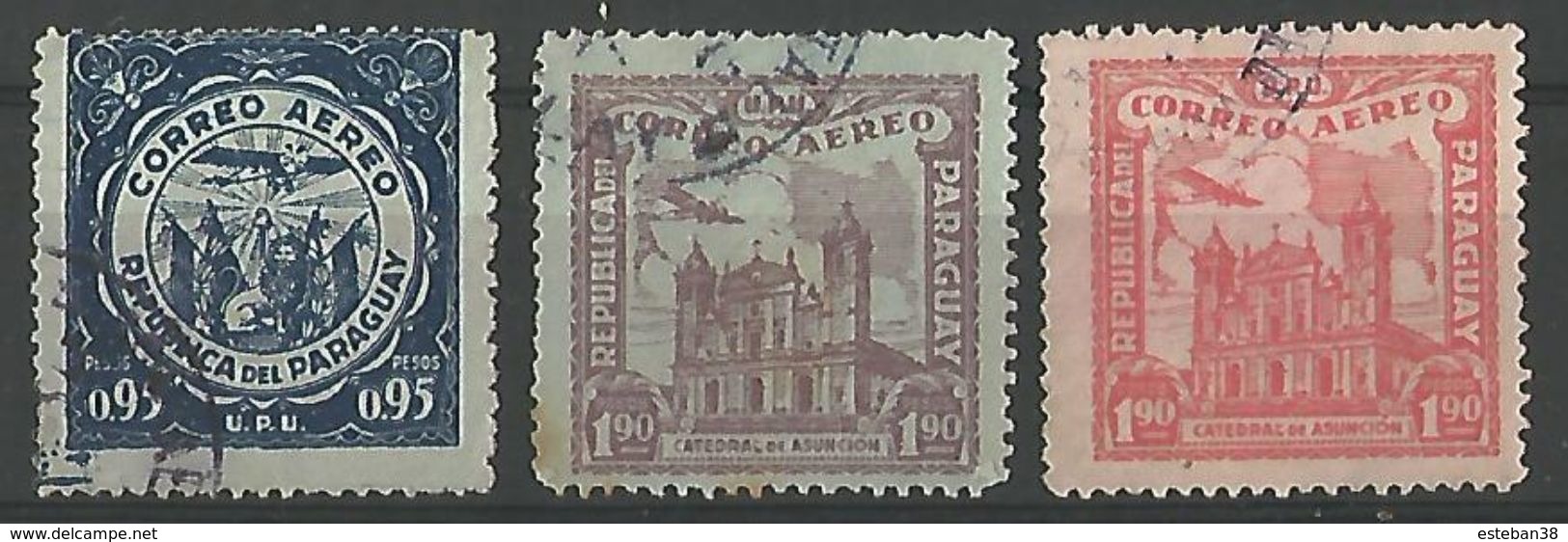 Timbre Pour La Poste Aerienne - Paraguay