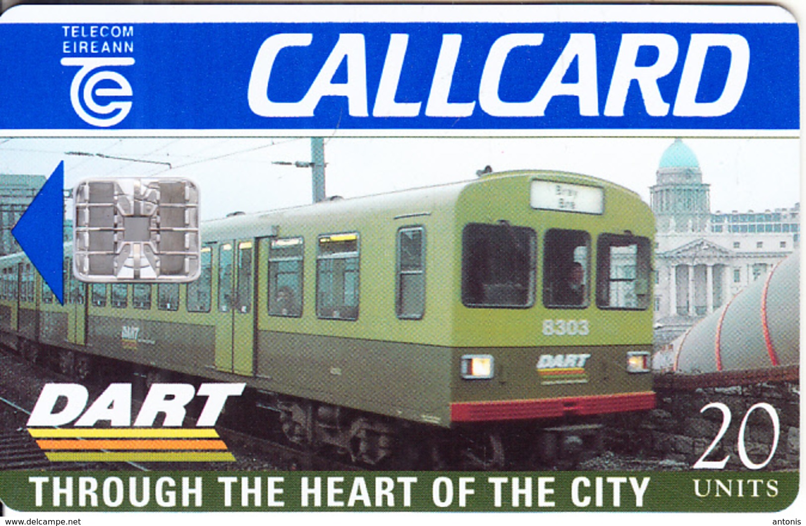 IRELAND - Train, DART, Through The Heart Of The City, 05/96, Used - Ireland