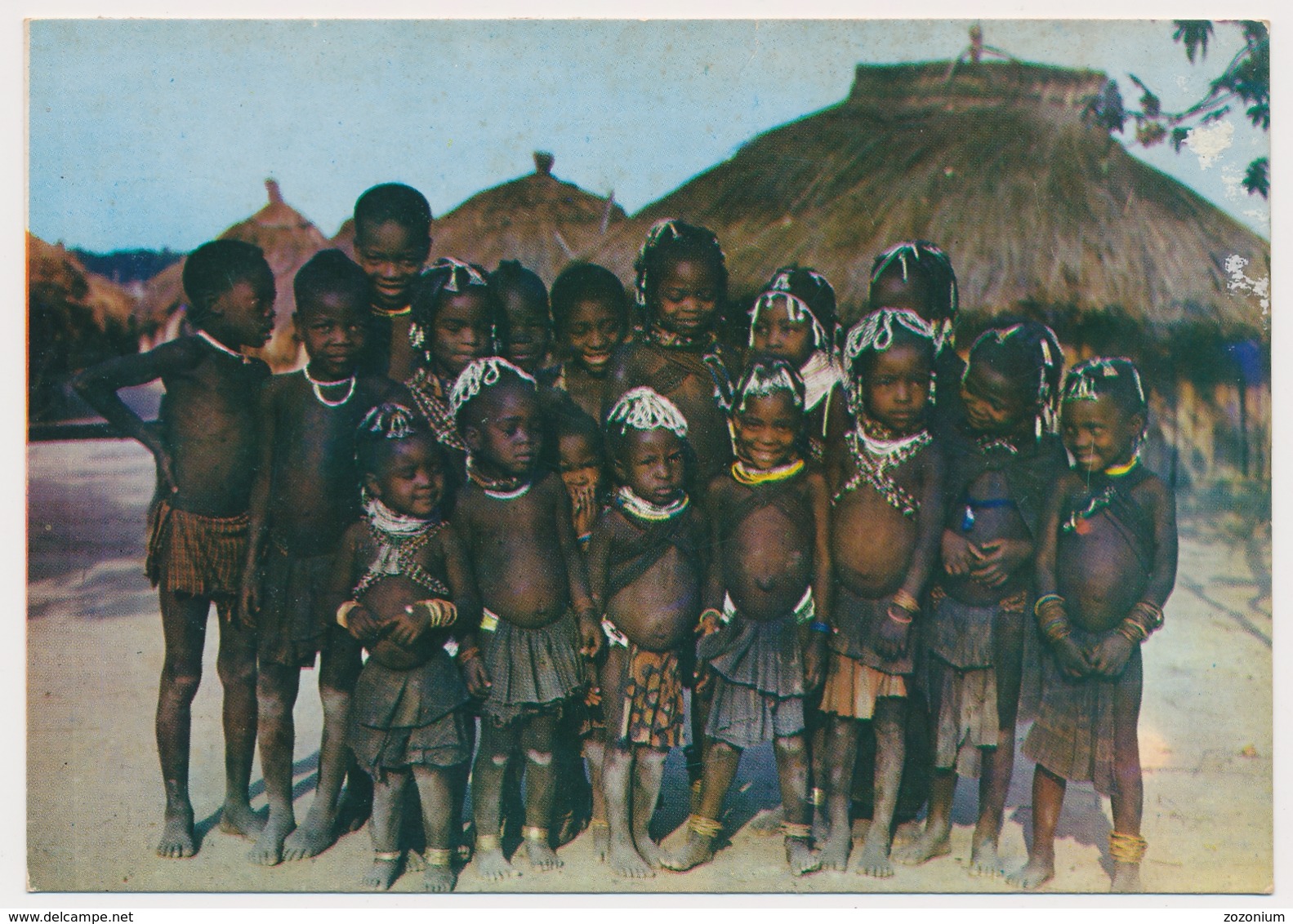 ANGOLA , Belezas E Costumes, Children, Kids, Enfants, Old Postcard - Angola