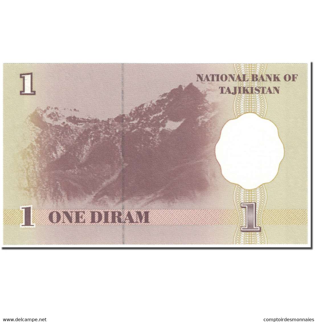 Billet, Tajikistan, 1 Diram, 1999-2000, Undated (1999-2000), KM:10a, NEUF - Tadjikistan