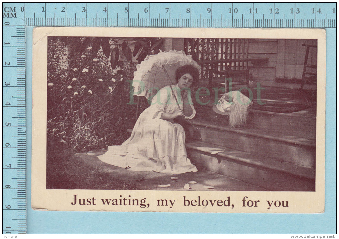 Femme - Just Waiting My Beloved, For You -  Postcard Carte Postale - Femmes