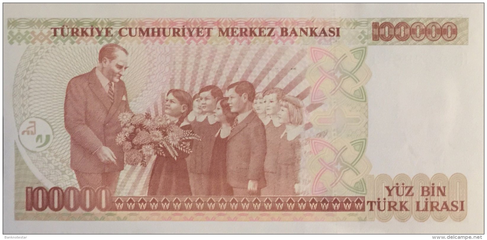 Turkey 100.000 Lirasi, P-206 (1997) - UNC - Türkei