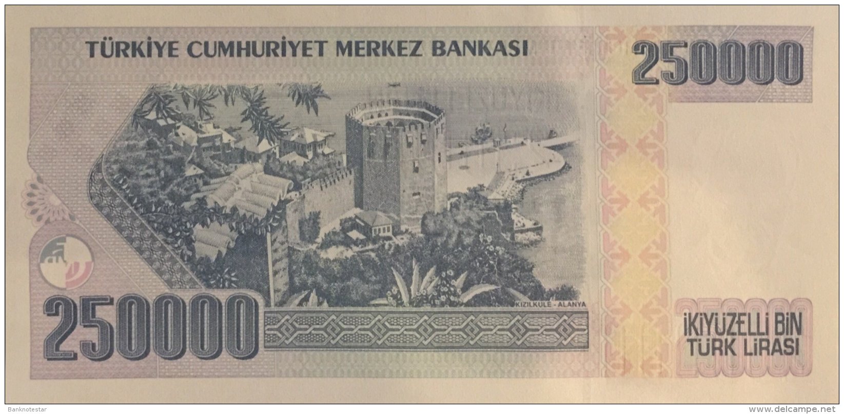 Turkey 250.000 Lirasi, P-211 (1998) - UNC - Turquie