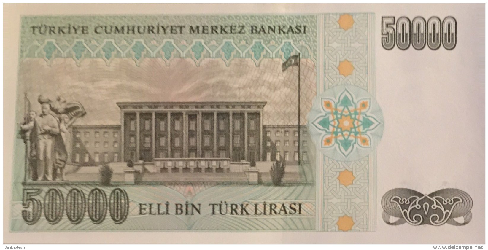 Turkey 50.000 Lirasi, P-204 (L.1970) - UNC - Türkei