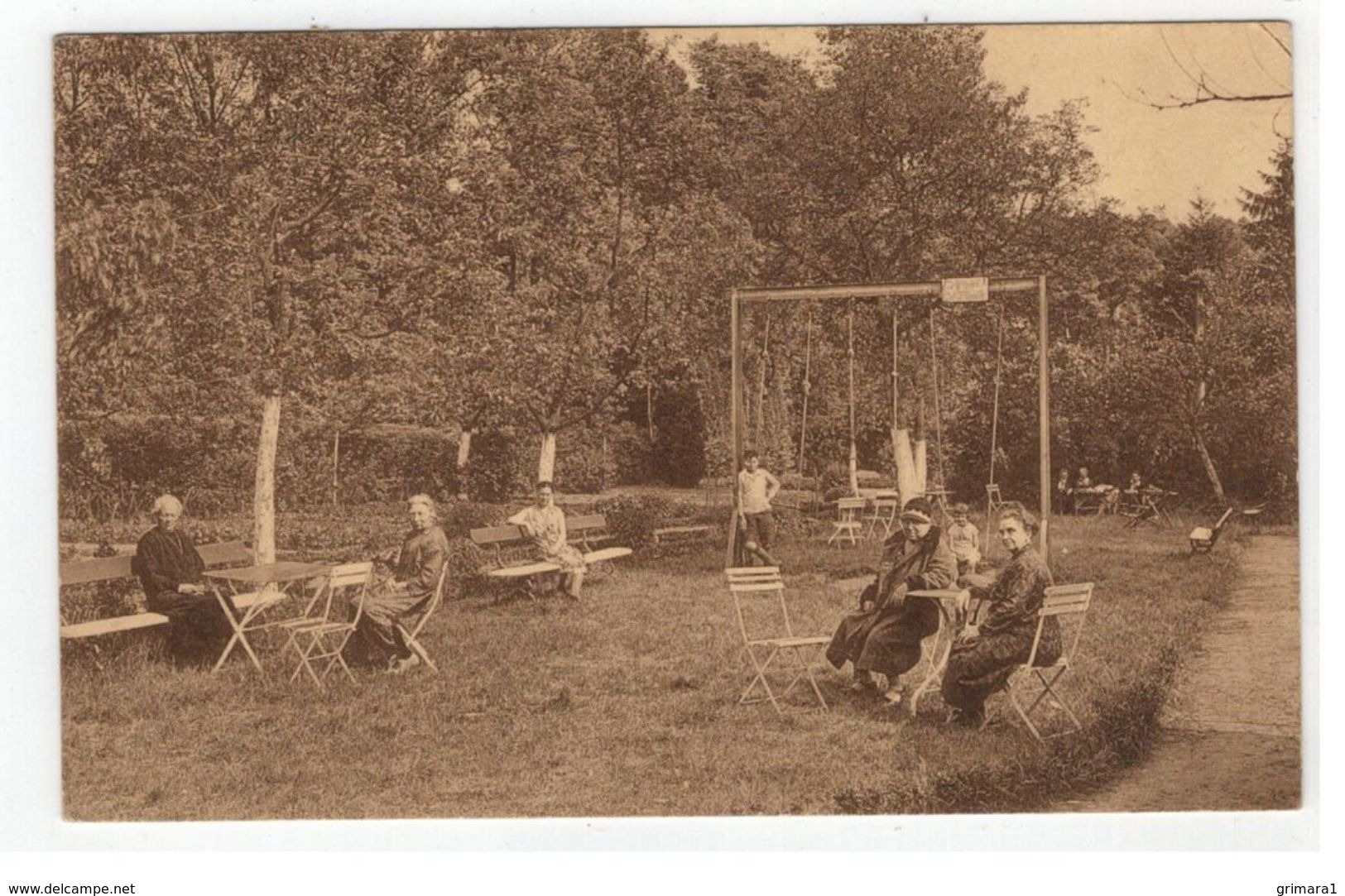 Westerloo   Jardin De L'Hôtel De L'Ancre Vve Coomans & Fils (met Takszegel) - Westerlo