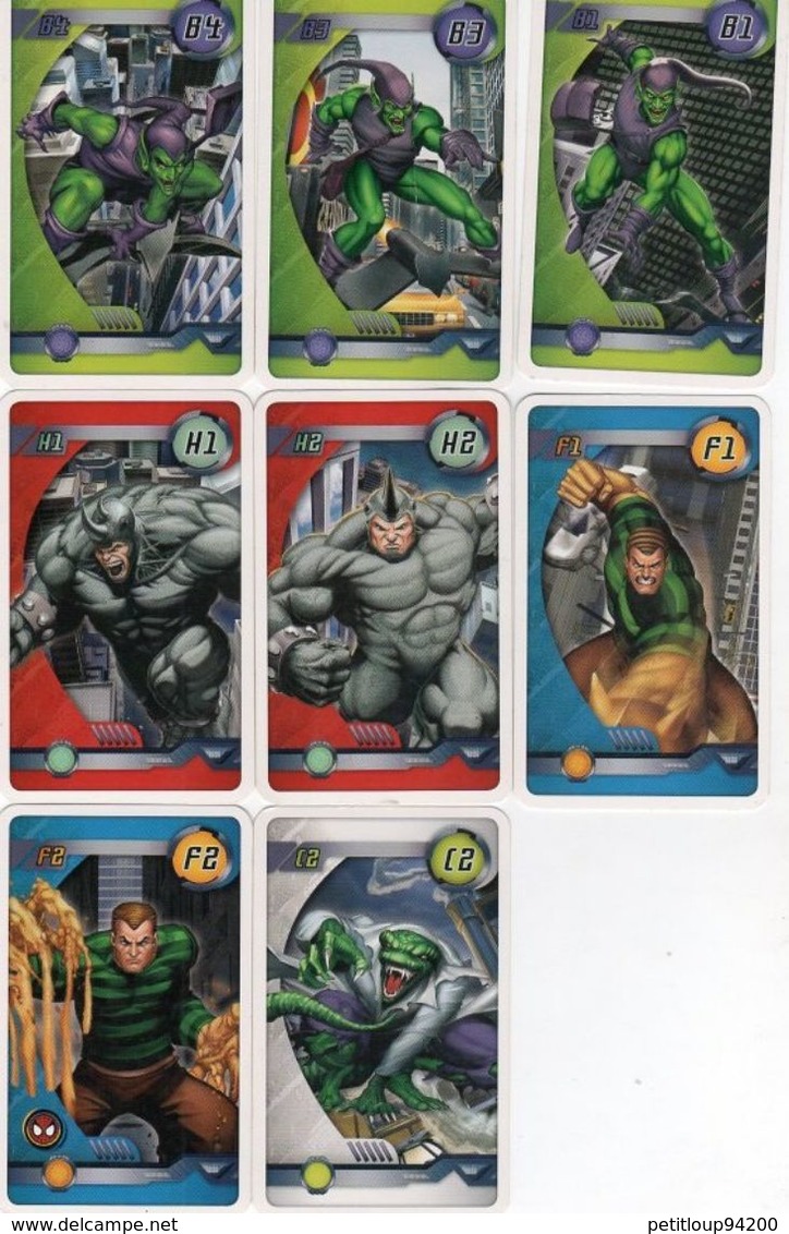 17 CARTES MARVEL Spiderman - Marvel