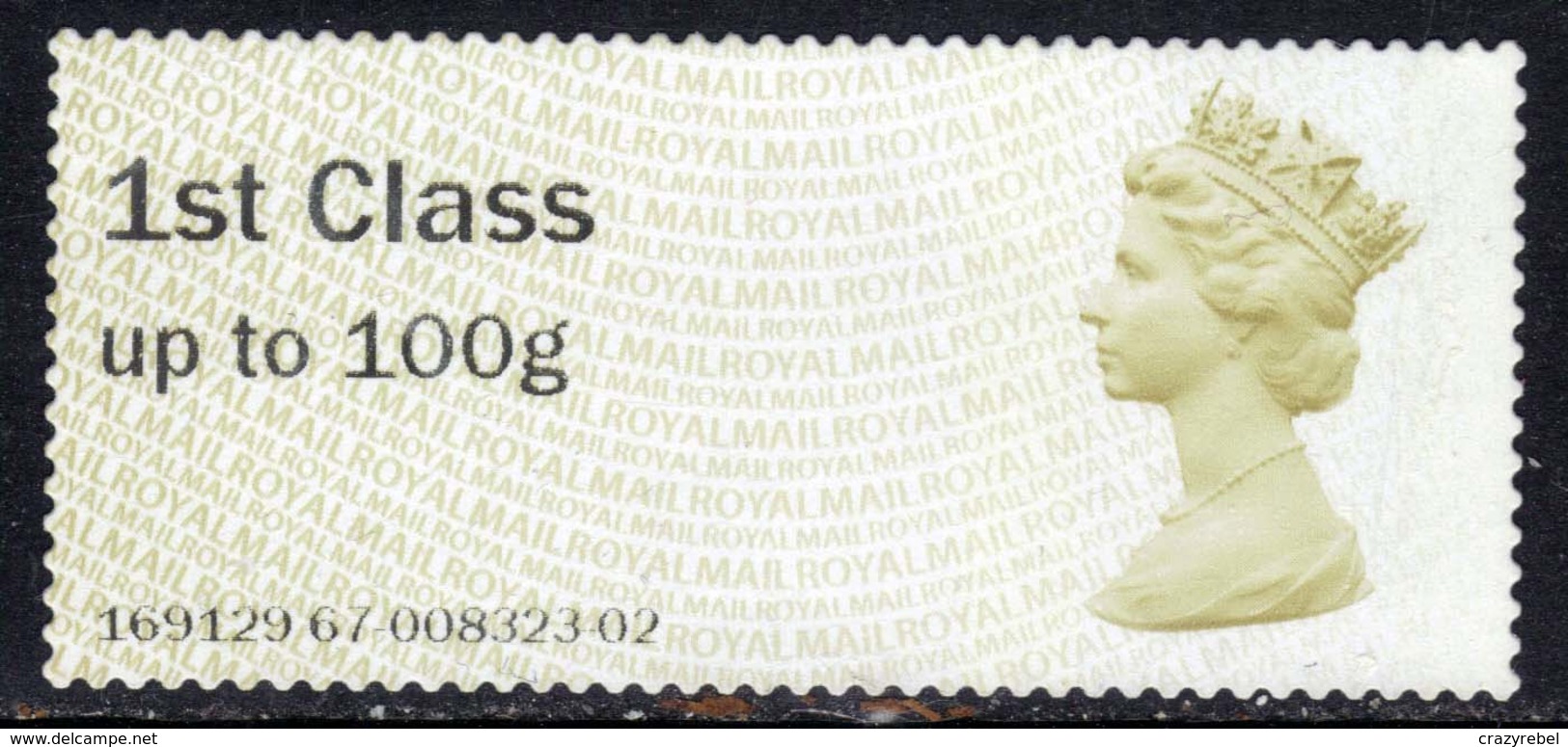 GB 2014 QE2 1st Class To 100gms Post & Go Olive Brown Unused No Gum ( F80 ) - Post & Go (automaten)