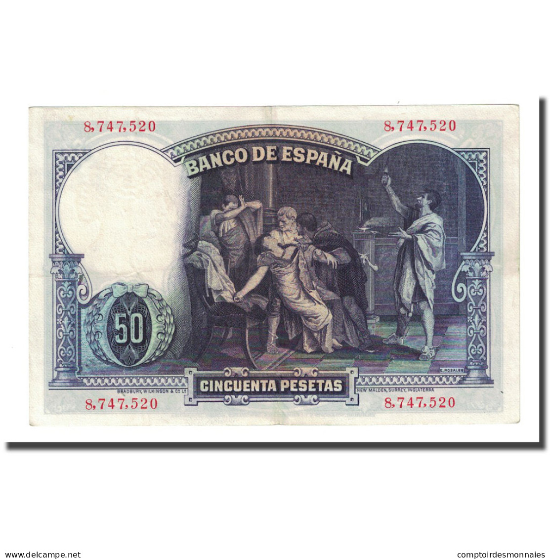 Billet, Espagne, 50 Pesetas, 1931-04-25, KM:82, SUP - 50 Peseten