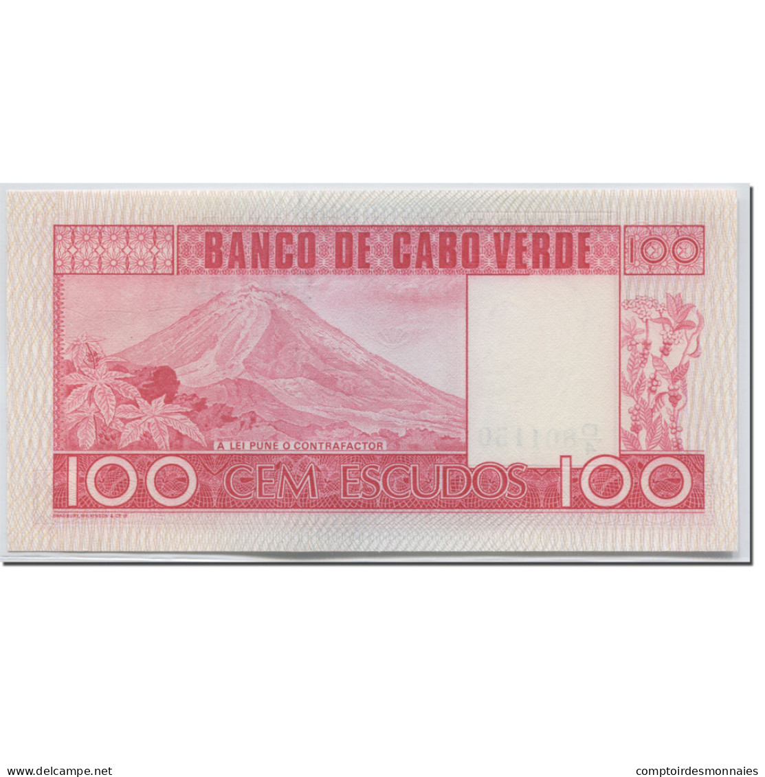 Billet, Cape Verde, 100 Escudos, 1977, 1977-01-20, KM:54a, NEUF - Cape Verde