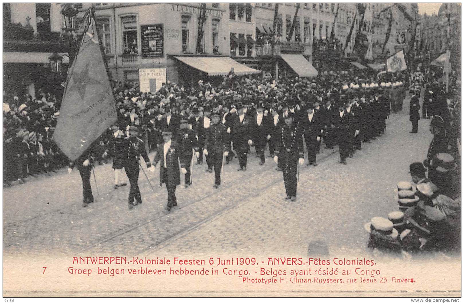 ANVERS - Fêtes Coloniales 6 Juin 1909 - Belges Ayant Résidé Au Congo - Antwerpen