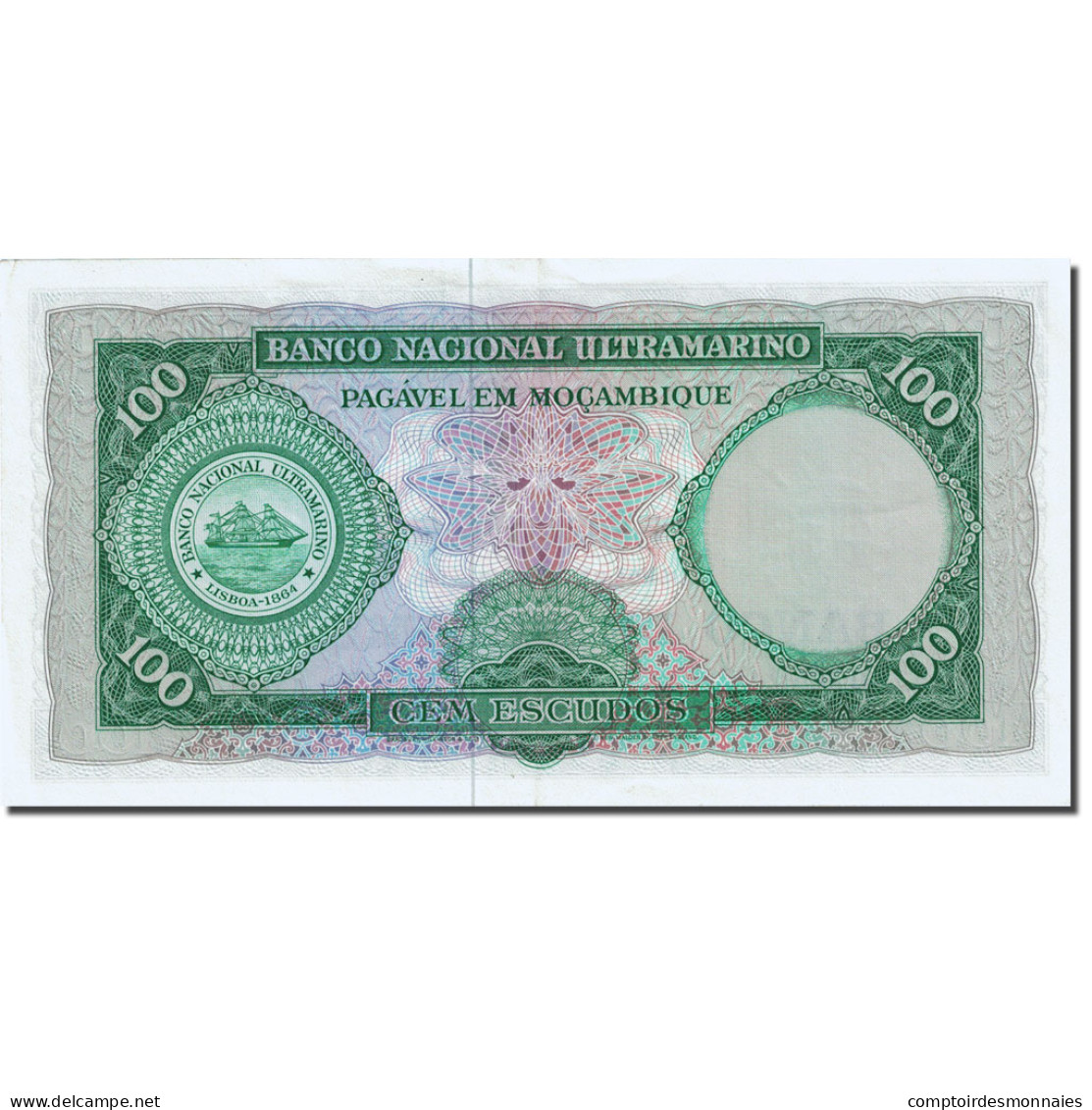 Billet, Mozambique, 100 Escudos, 1961-1967, 1961-03-27, KM:117a, SUP - Mozambique