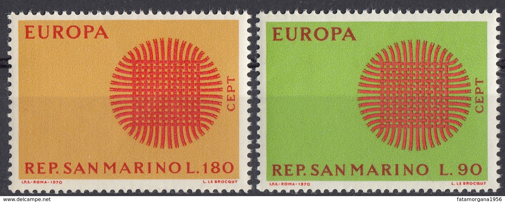 REPUBBLICA DI SAN MARINO - 1970 - Serie Completa Nuova MNH: Yvert 762/763, Come Da Immagine. - Ungebraucht