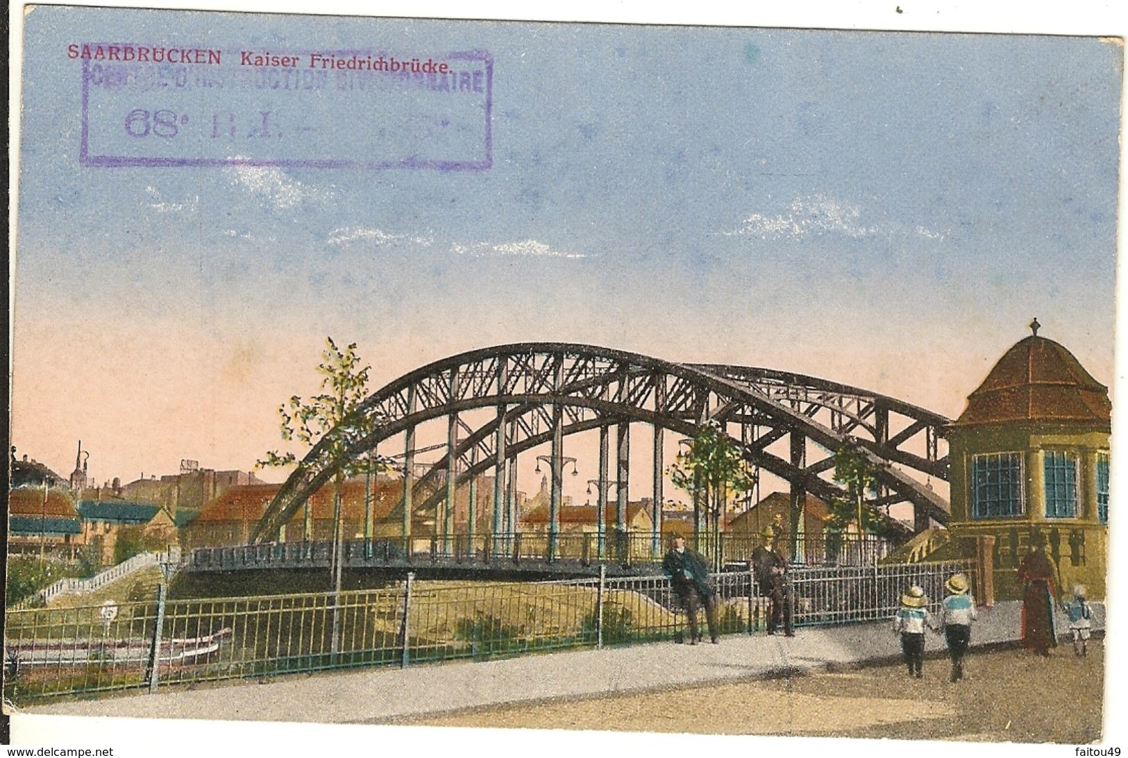 Saarbrücken - Kaiser Friedrichbrücke   112 - Saarbruecken