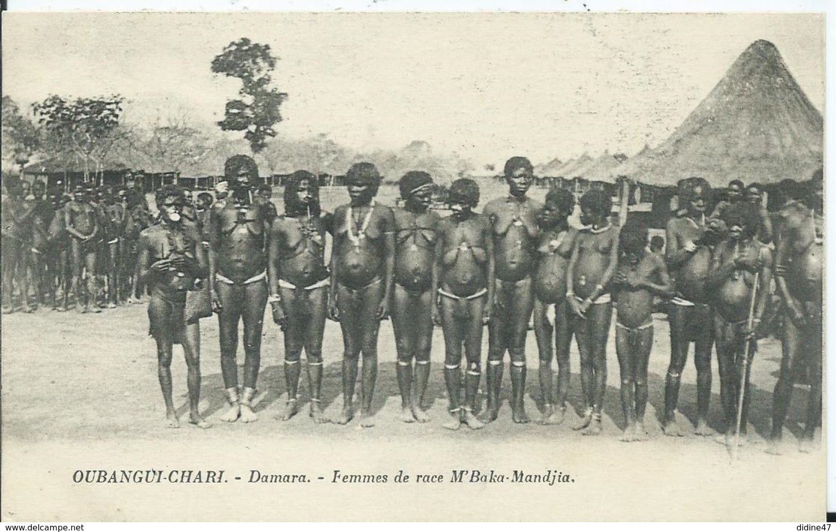 OUBANGUI-CHARI - DAMARA -femmes De Race M' Baka-Mandjia  - Non Voyagée, Dos Blanc - Centrafricaine (République)