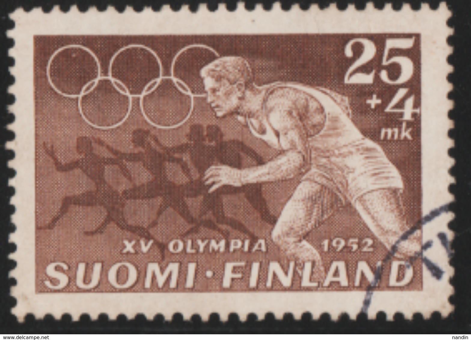 1952 HELSINKI OLYMPIC . USED  STAMP  FROM FINLAND HIGH VALUE - Sommer 1952: Helsinki