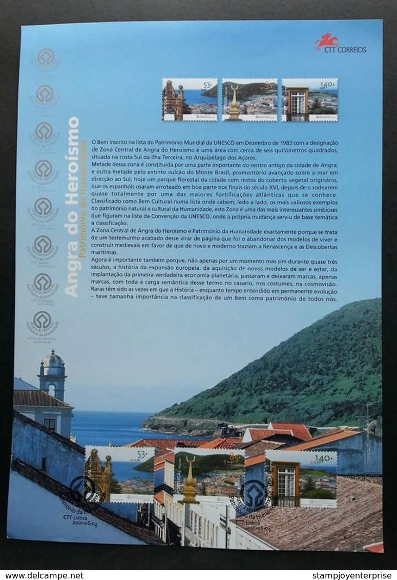Portugal Cultural Inheritance 2001 (stamp On Info Sheet) - Covers & Documents