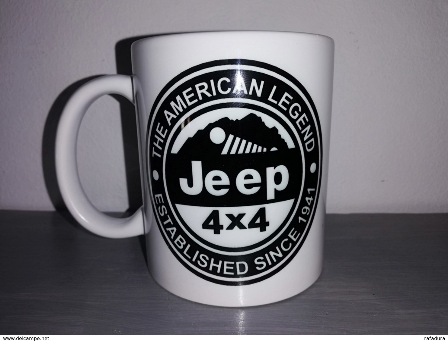 TASSE Ceramique MUG COFFEE WW2 4x4 JEEP WILLYS MILITARIA AMERICAN LEGEND Noir - Vehicles