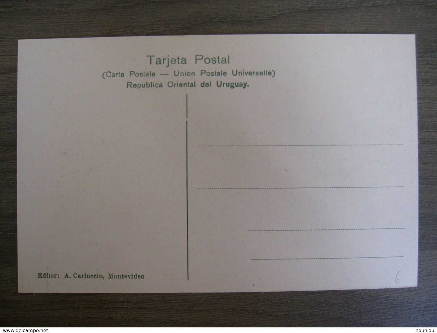 Tarjeta Postal - Uruguay Uruguaya Montevideo - Playa Ramirez En La Arna - 325 Editor A. Carluccio Montevideo - Uruguay