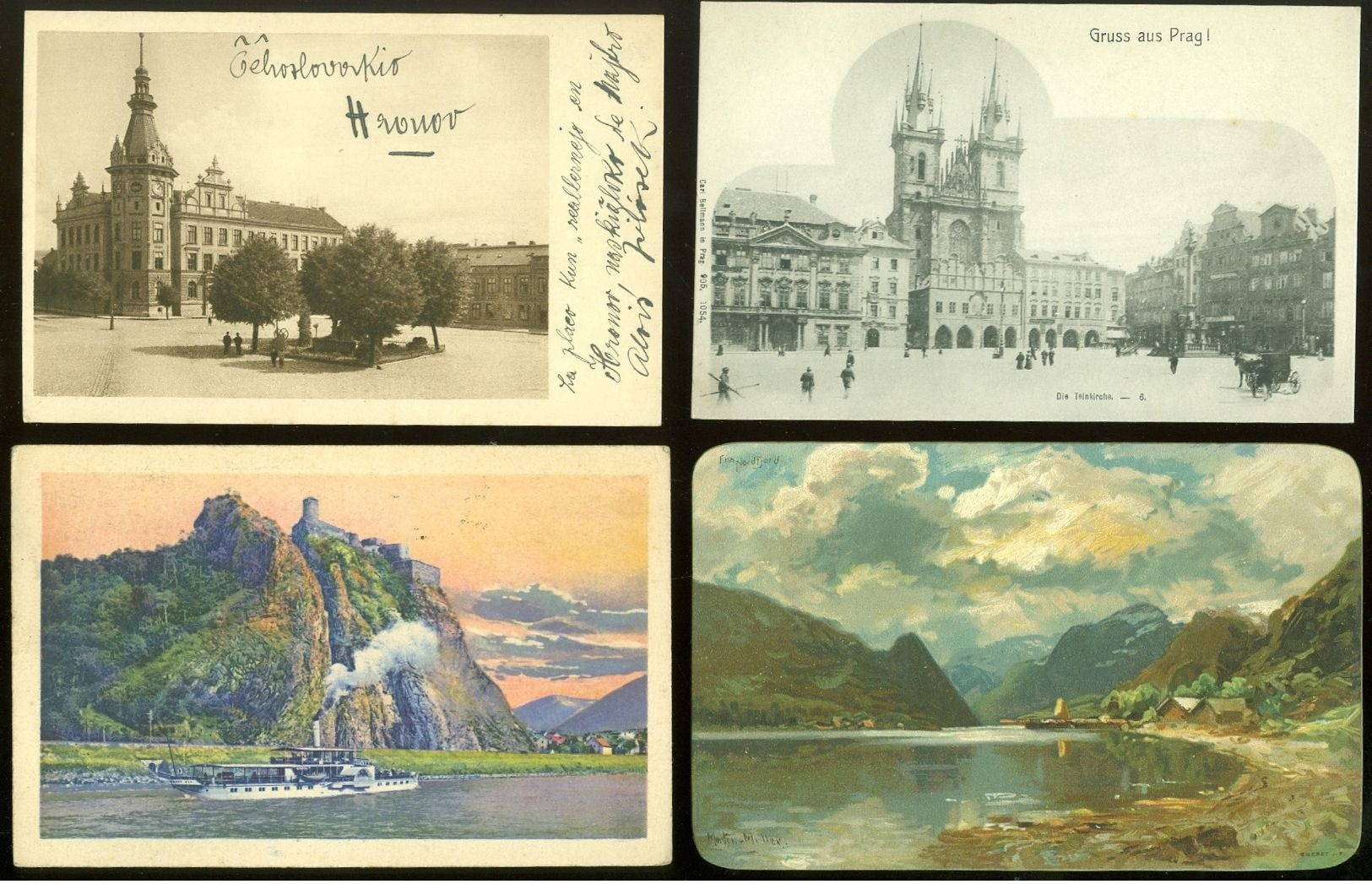 Beau lot de 60 cartes postales du monde        Mooi lot van 60 postkaarten van de wereld - 60 scans