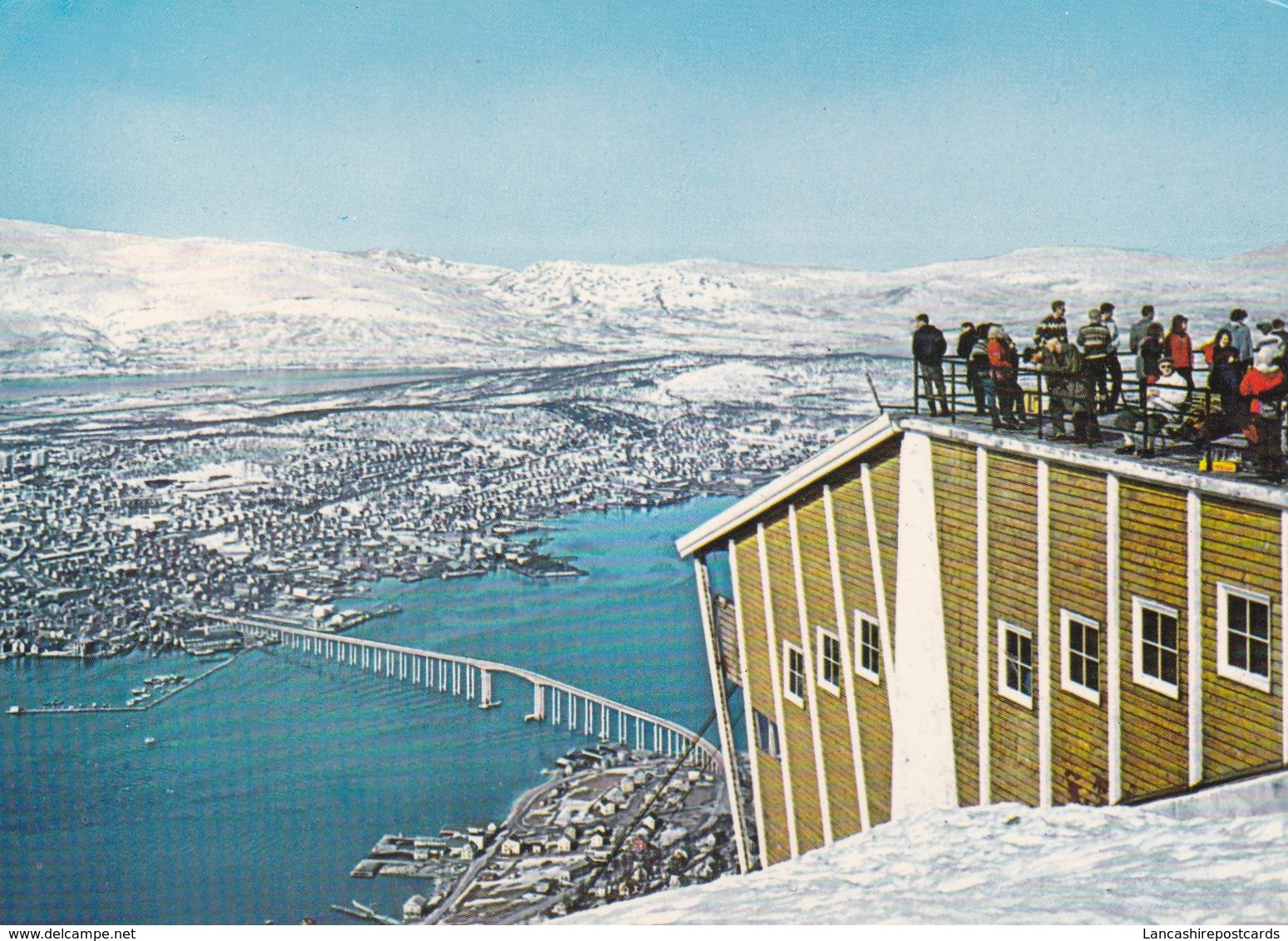 Postcard Norway Norge Tromso Town And Bridge Seen From Terminal Of Fjellheisen [ Cable Car ] My Ref  B22786 - Norwegen