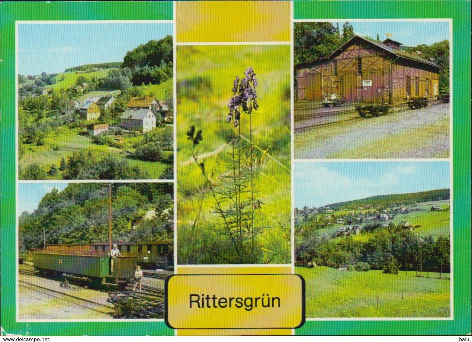 MBK Rittersgrün (Kr. Schwarzenberg). Blauer Eisenhut, Museum Oberrittersgrün Schmalspurbahnhof, Ortsteil Hammerberg U.a. - Breitenbrunn