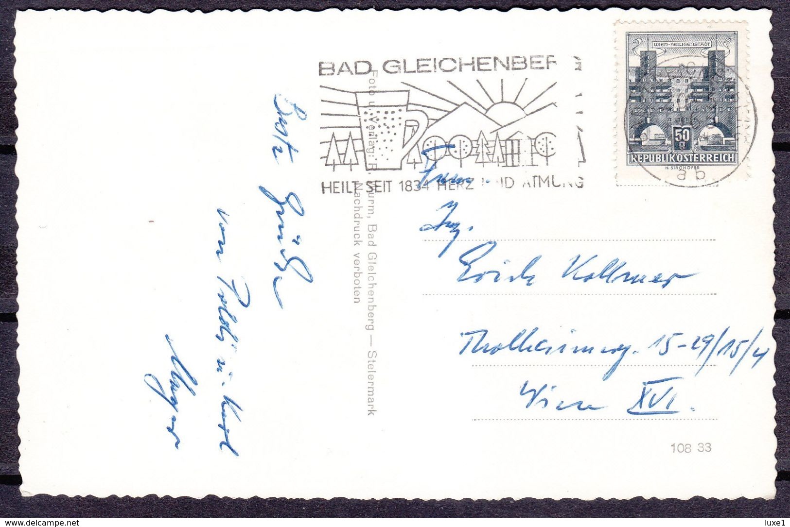 AUSTRIA ,  BAD  GLEICHENBERG  ,  OLD  POSTCARD - Bad Gleichenberg