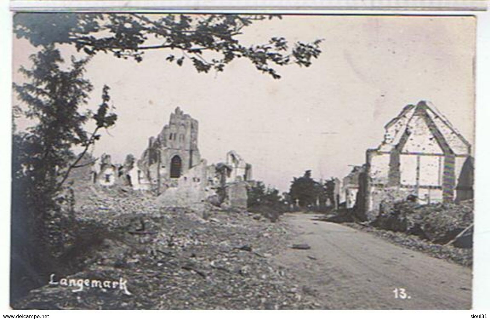 BELGIQUE CARTE PHOTO LANGEMARK - Langemark-Poelkapelle