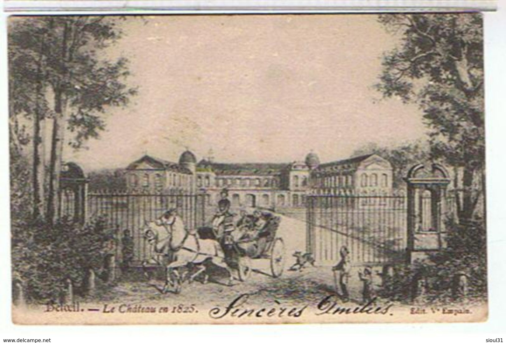 BELGIQUE  BELOEIL CHATEAU EN 1825  1900 - Beloeil