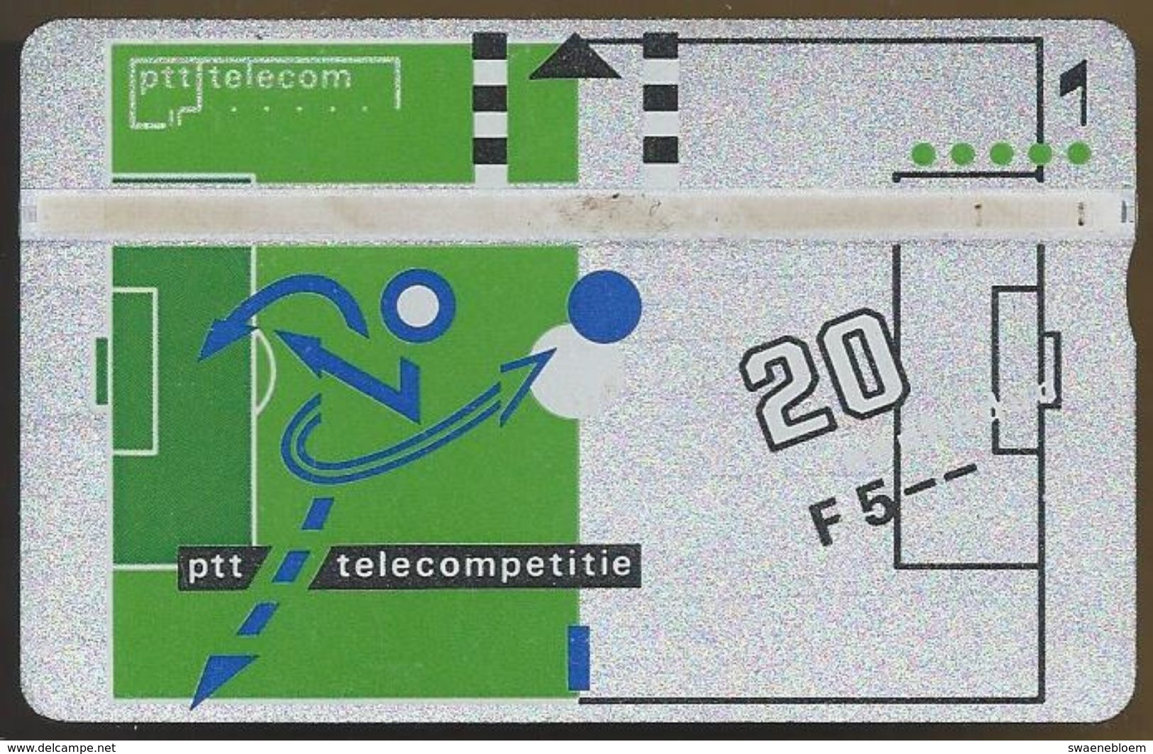 NL.- Telefoonkaart. 009B25083. Nederland. PTT Telecom  Telecompetitie. KNVB. 20 Eenheden. Voetbal. - Public