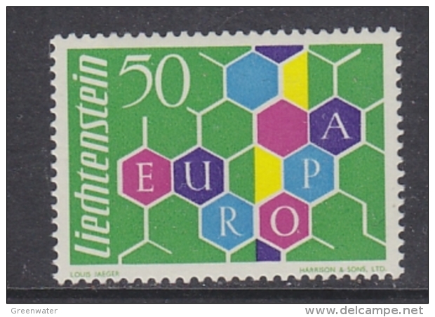 Europa Cept 1960 Liechtenstein 1v ** Mnh (original Gum) (39926) - 1960