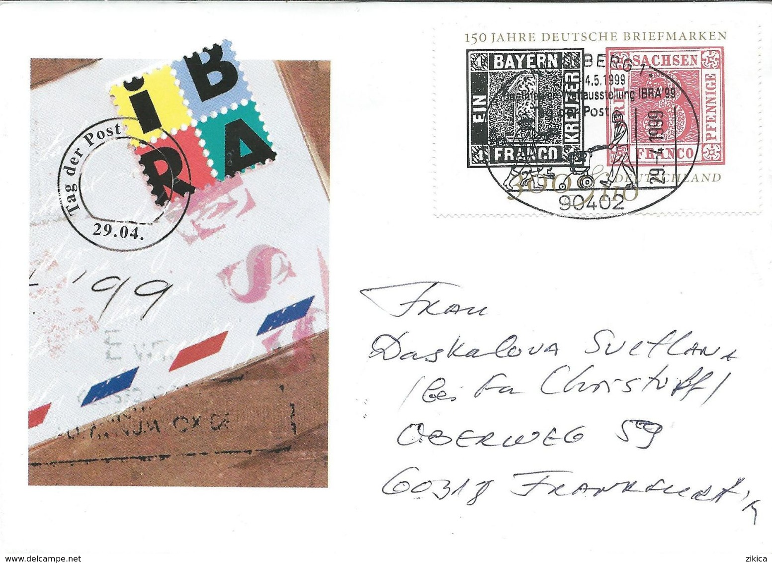 Germany Letter.IBRA Nurnberg 1999 - Stamp Motive - Lettres & Documents