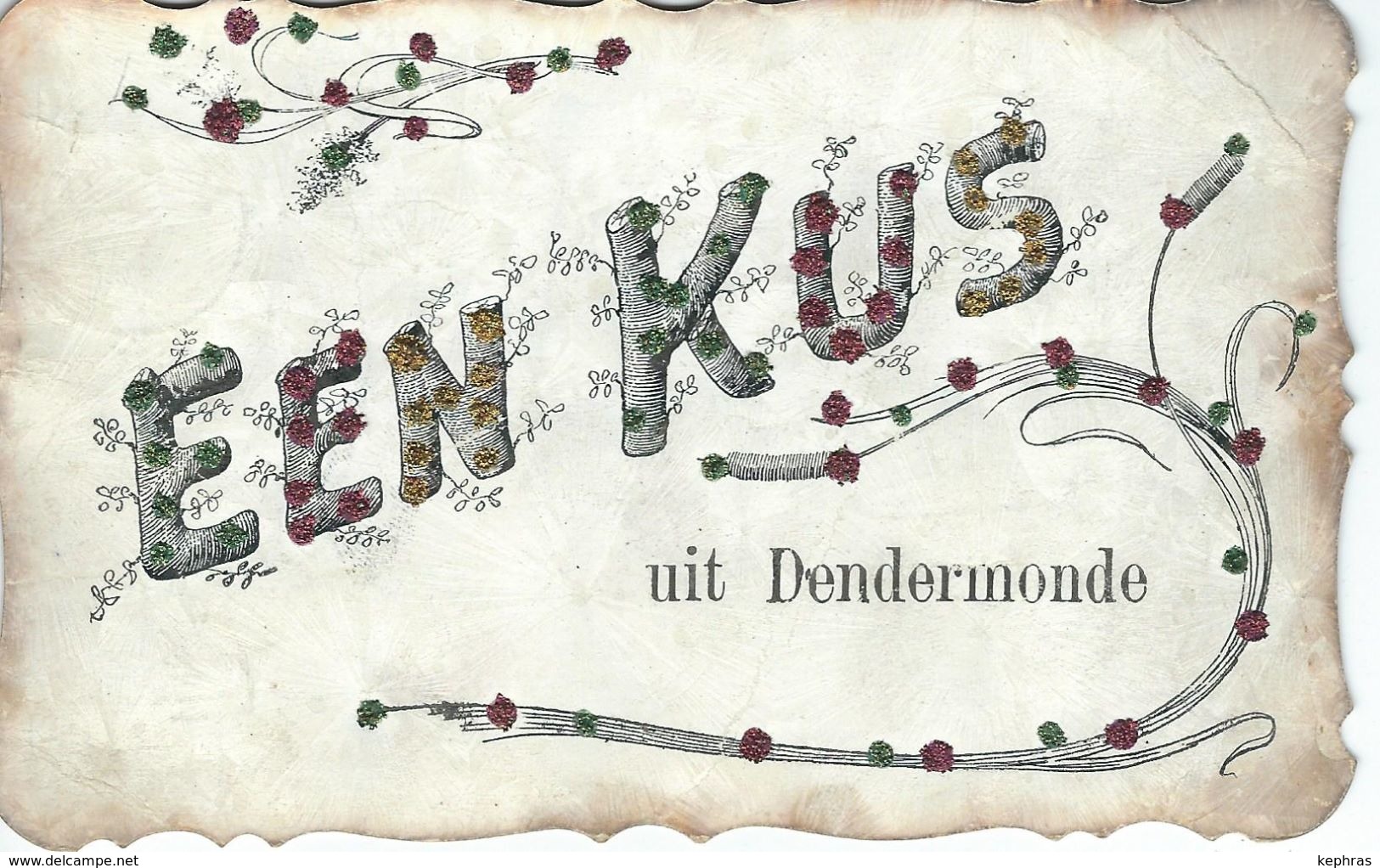 Een Kus Uit DENDERMONDE - Cachet De La Poste 1907 - Dendermonde